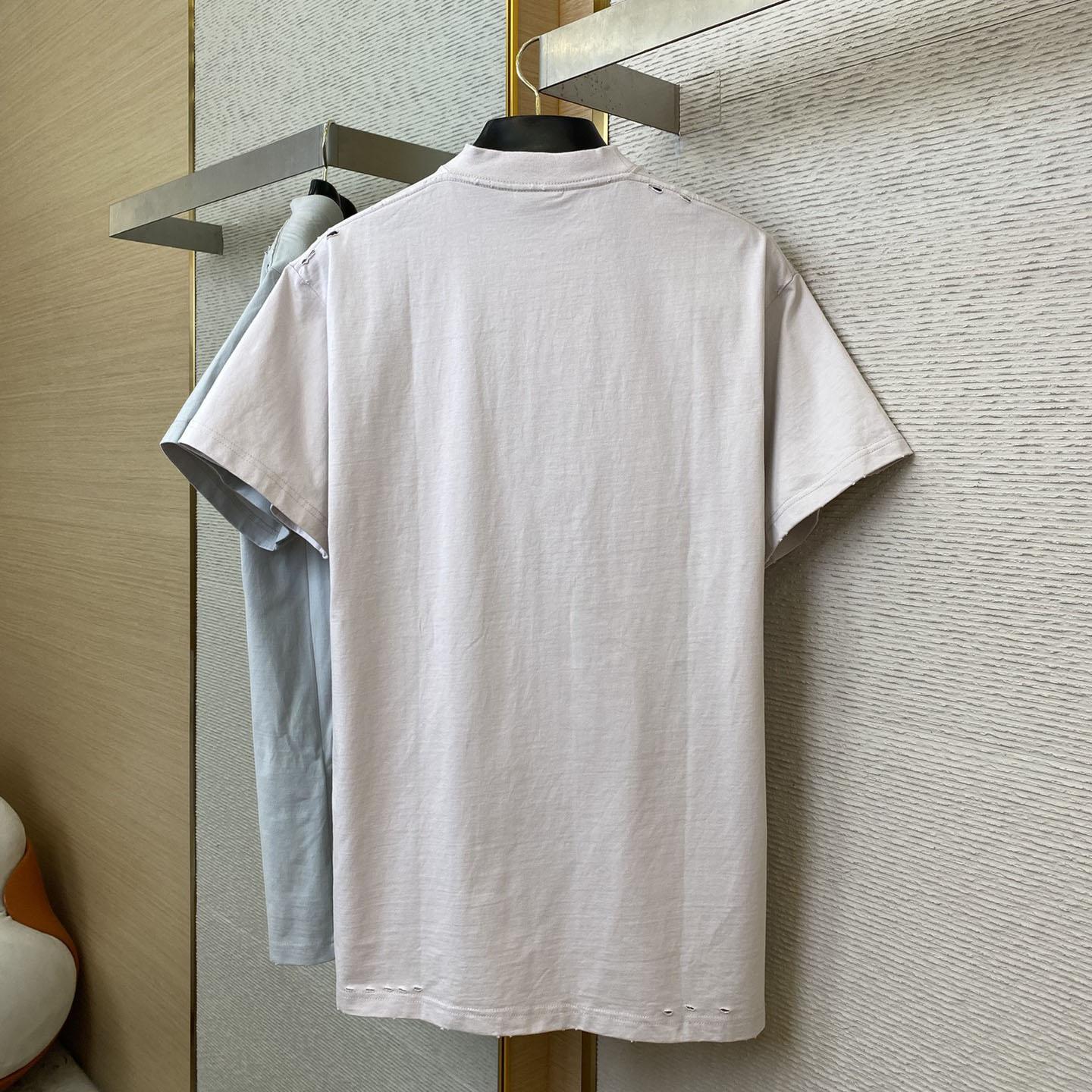 Balenciaga 3B Liquefied T-Shirt Oversized in Dirty White - DesignerGu