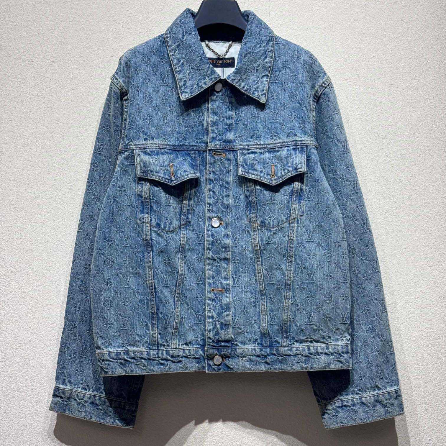 Louis Vuitton Monogram Jacquard Denim Jacket  1AGHUL - DesignerGu