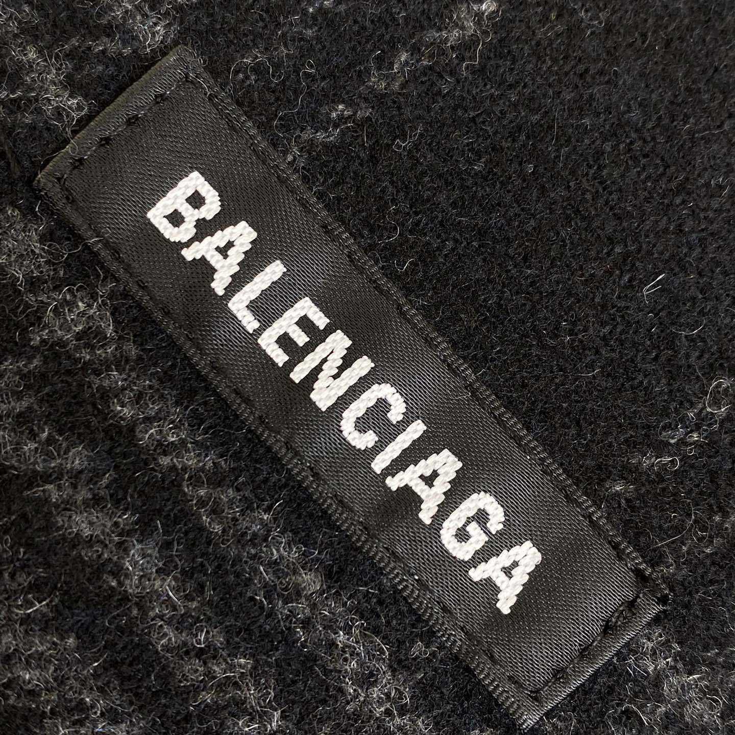 Balenciaga Black Checked Wool-Blend Flannel Shirt - DesignerGu