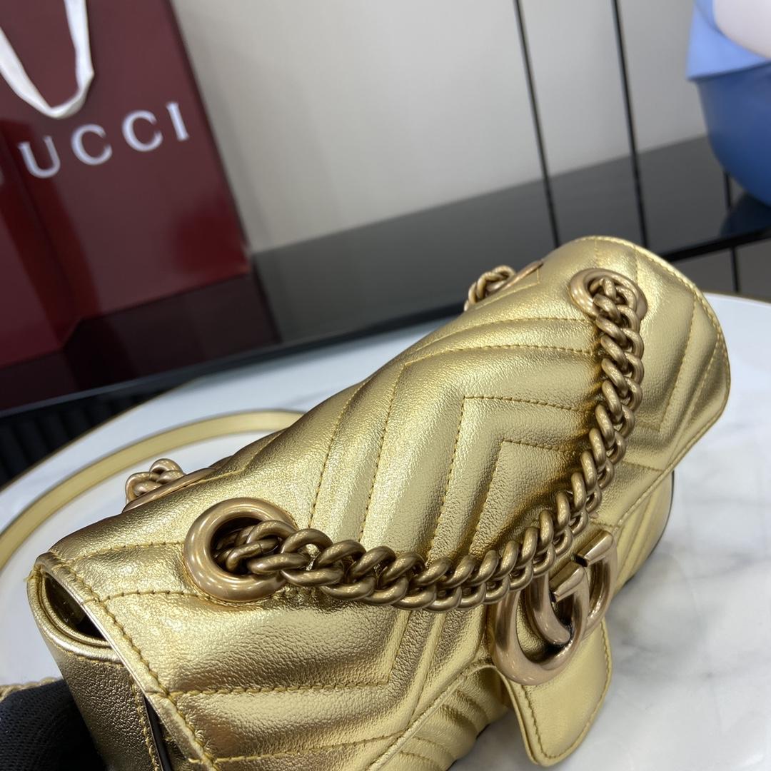 Gucci GG Marmont Mini Shoulder Bag - DesignerGu