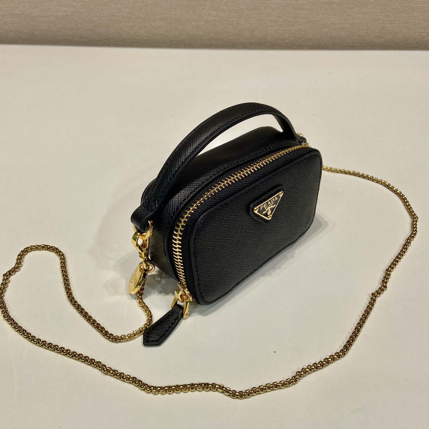 Prada Saffiano Leather Mini-pouch - DesignerGu