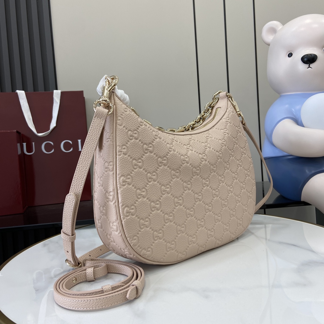 Gucci GG Emblem Medium Shoulder Bag - DesignerGu