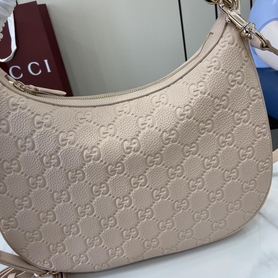 Gucci GG Emblem Medium Shoulder Bag - DesignerGu