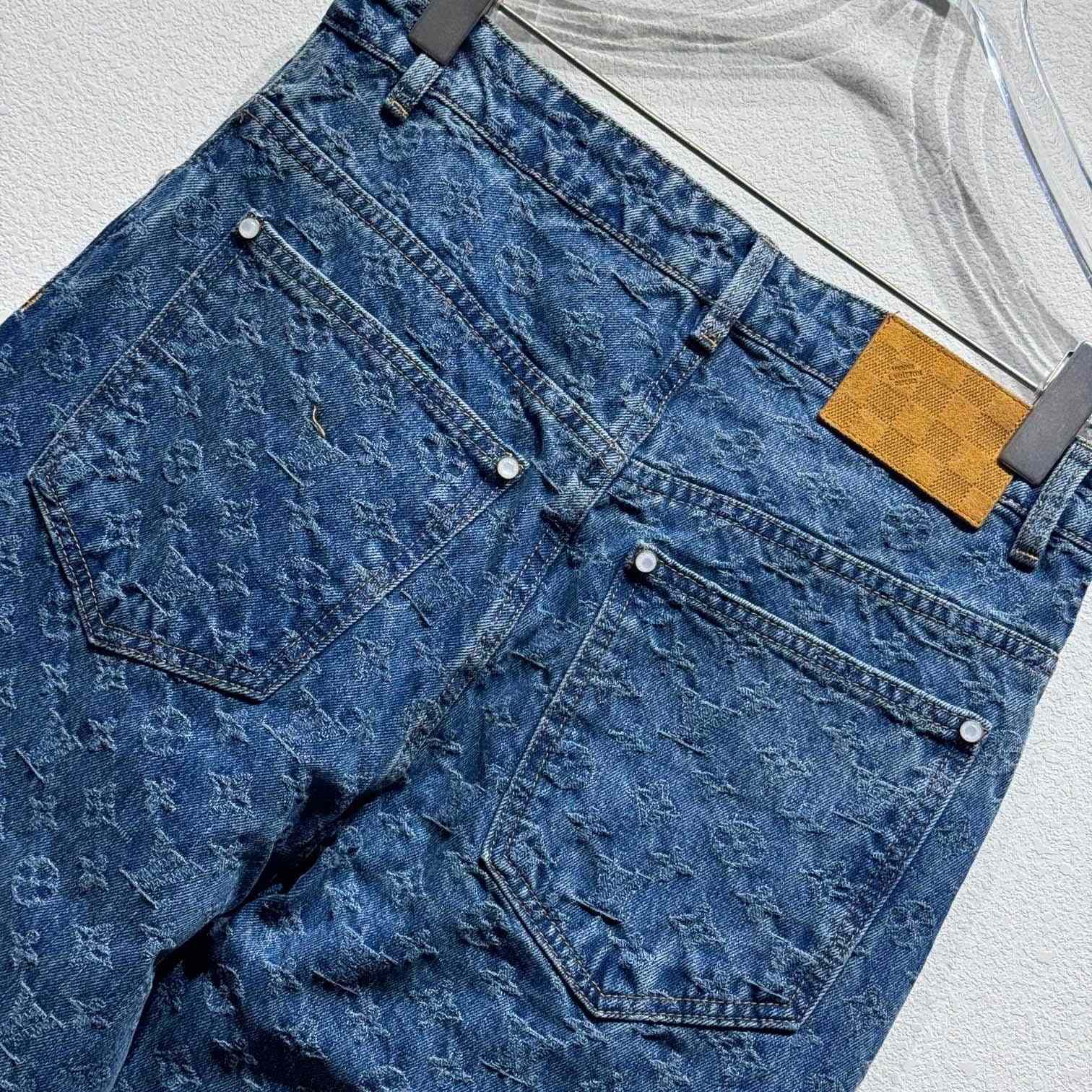 Louis Vuitton Monogram Jacquard Skate Denim Pants  1AGHVA - DesignerGu