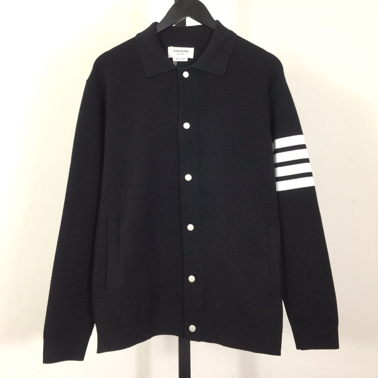 Thom Browne 4-Bar Knit Cardigan - DesignerGu