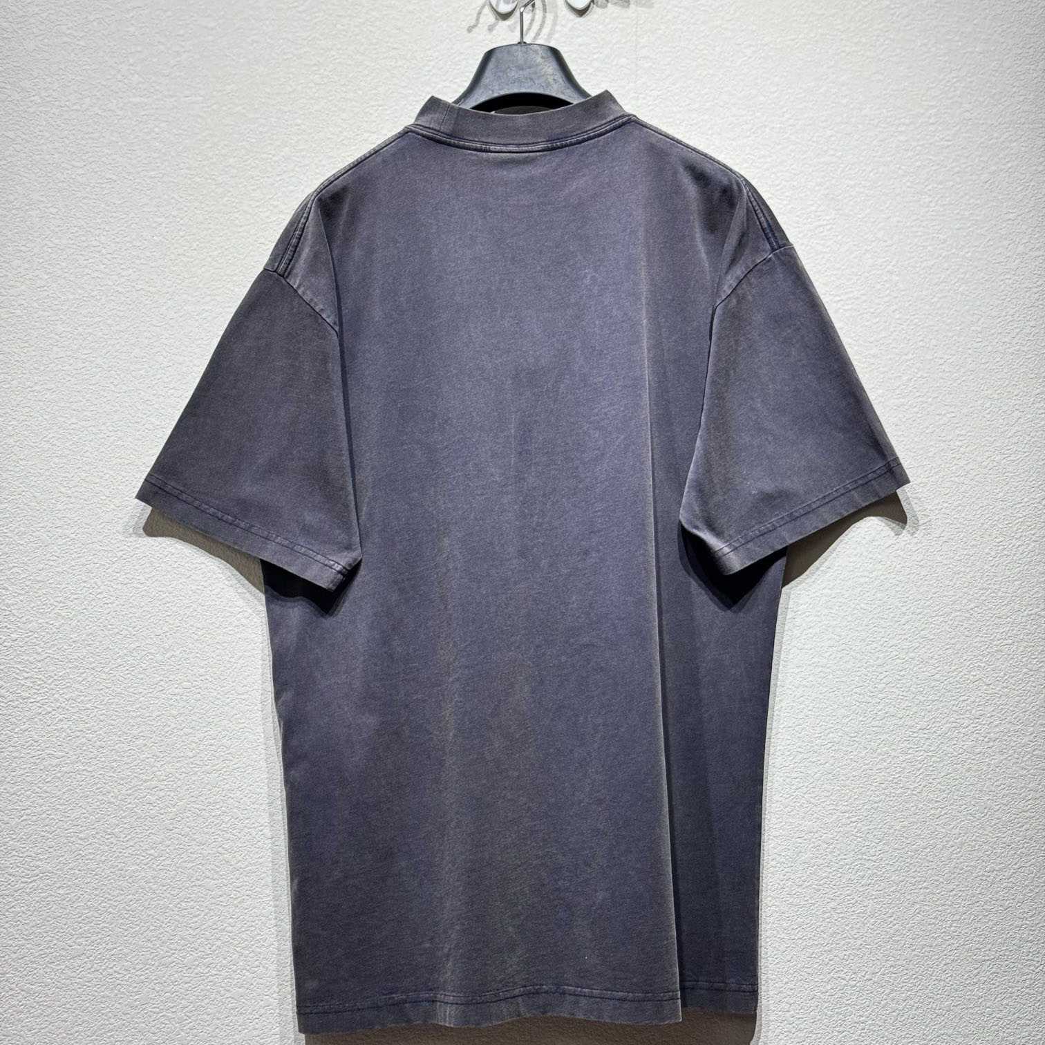 Balenciaga Tbilisi T-Shirt Oversized In Faded Washed Black - DesignerGu