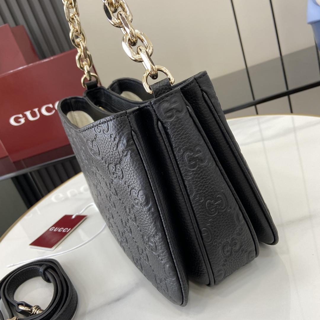 Gucci GG Emblem Mini Shoulder Bag  - DesignerGu