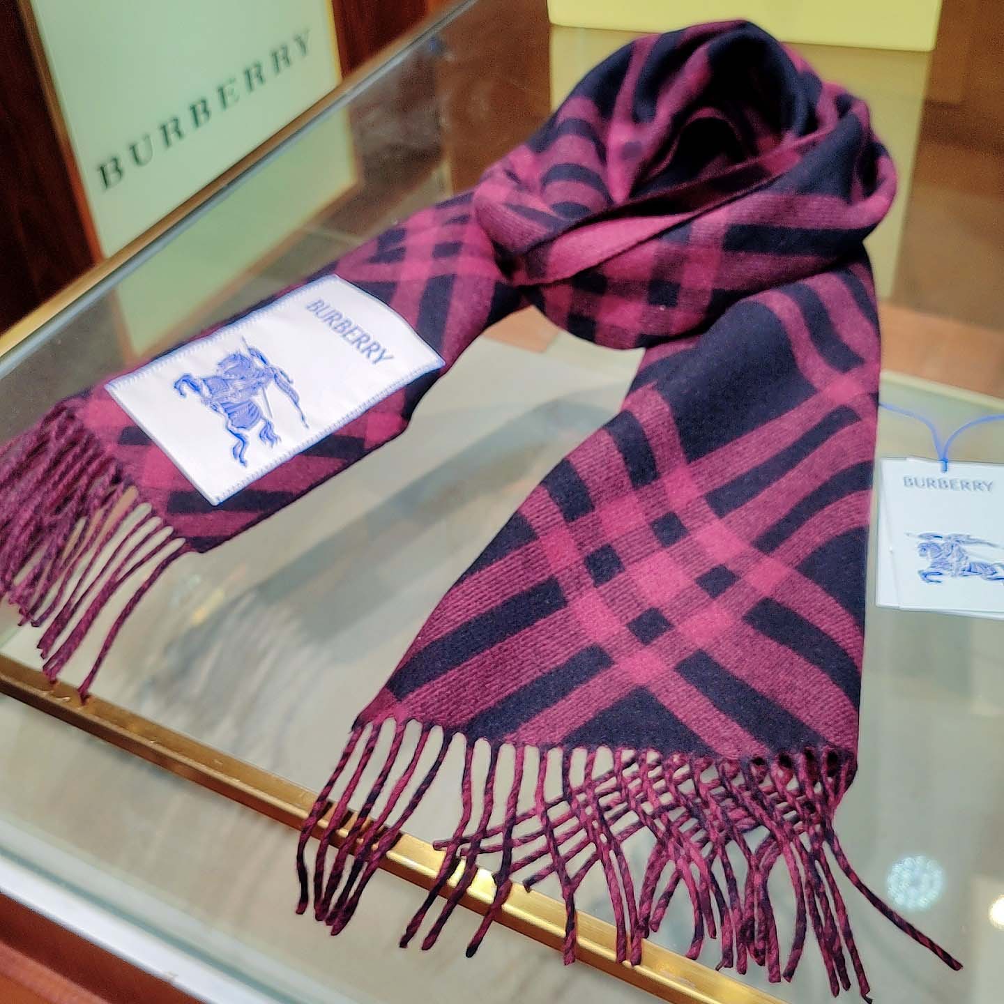 Burberry Check Cashmere Scarf - DesignerGu