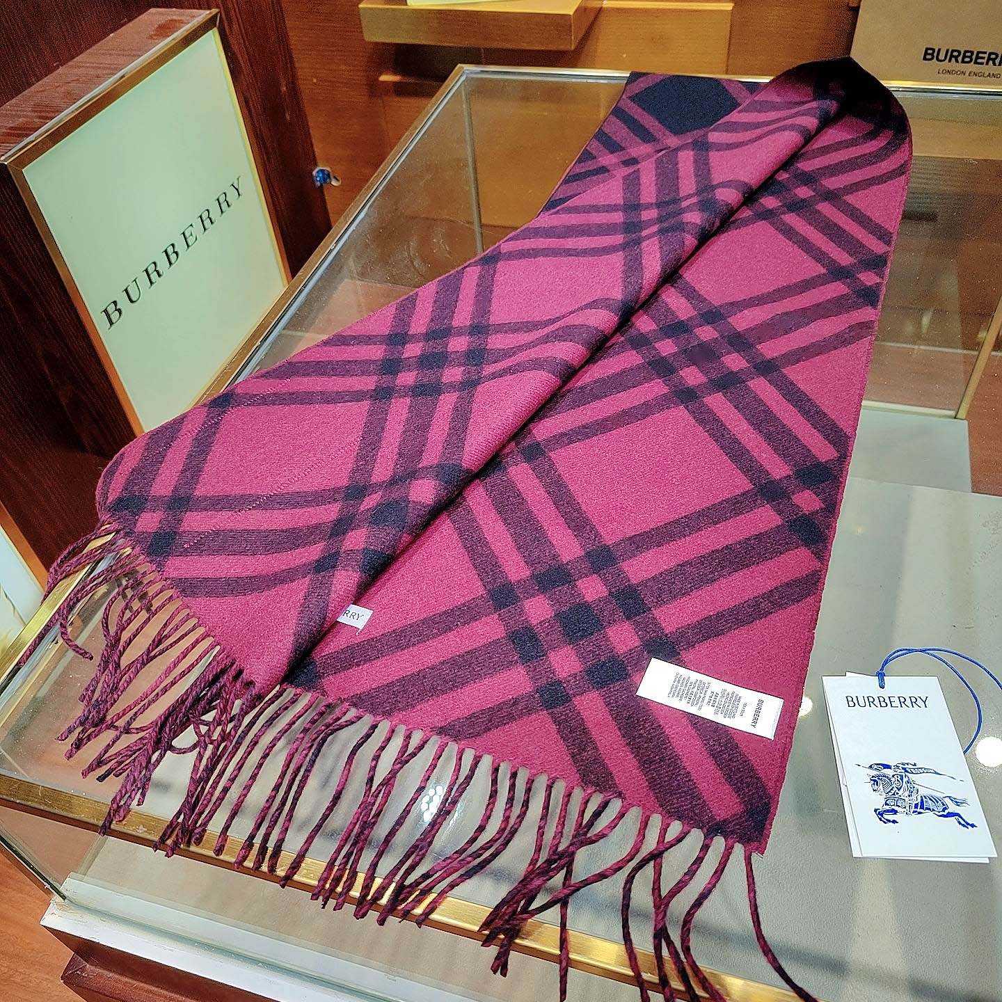 Burberry Check Cashmere Scarf - DesignerGu