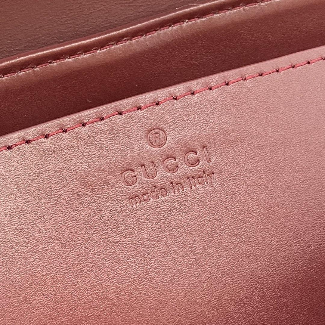 Gucci GG Mini Shoulder Bag With Cat Detail - DesignerGu