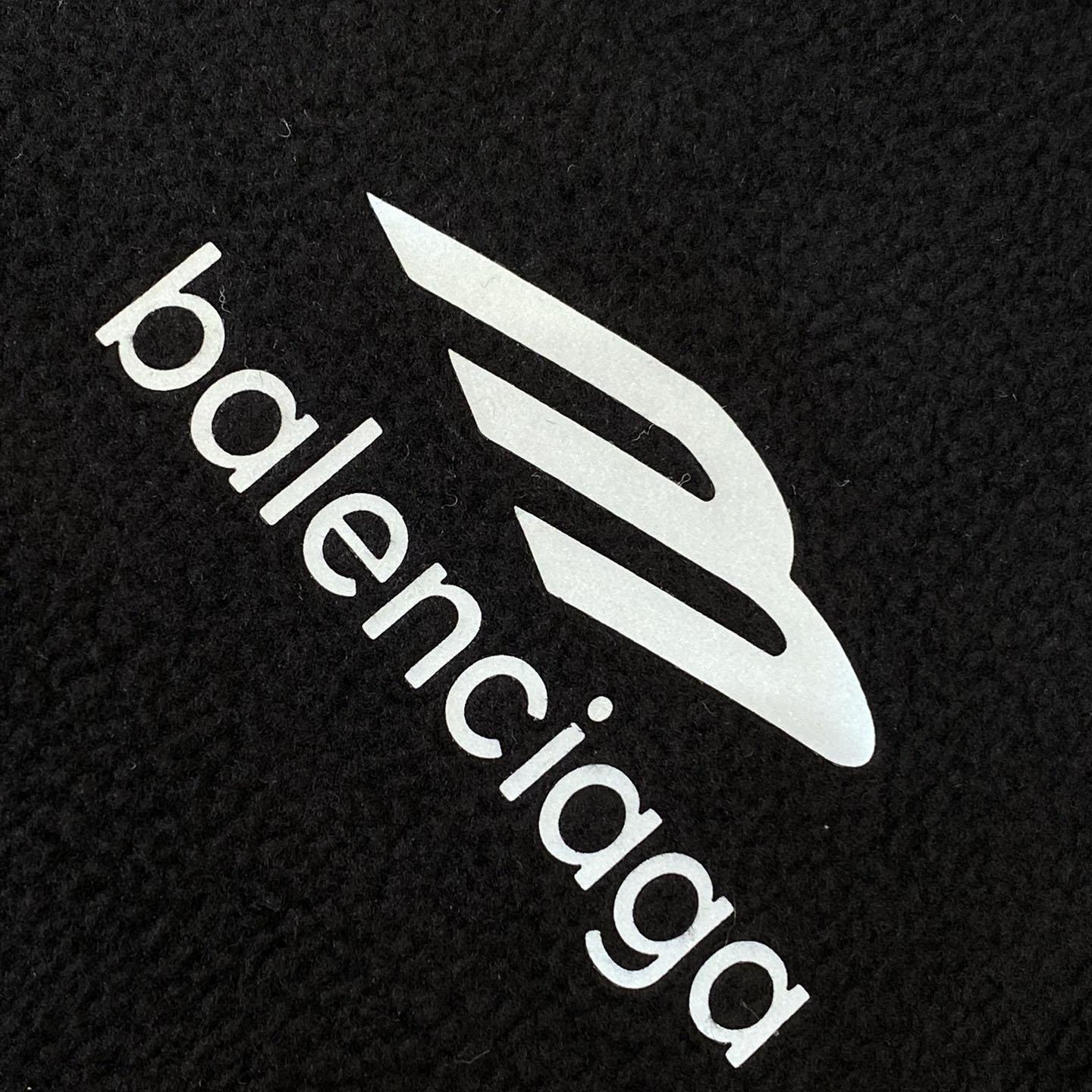 Balenciaga 3B Sports Icon Zip-Up Jacket In Black - DesignerGu