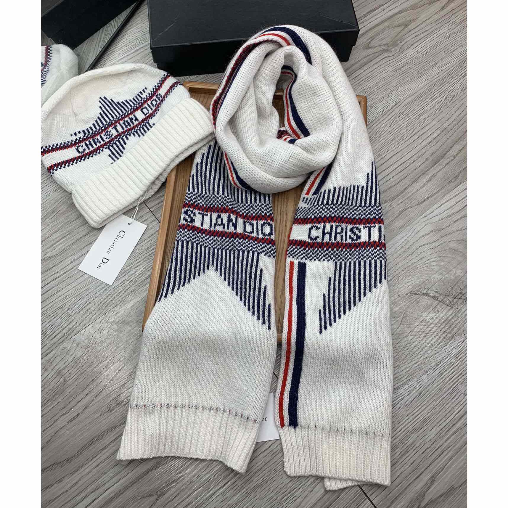 Dior Beanie And Scarf - DesignerGu