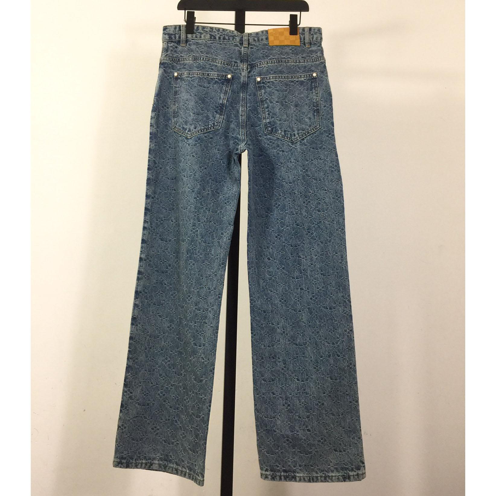 Louis Vuitton Monogram Denim Jeans - DesignerGu