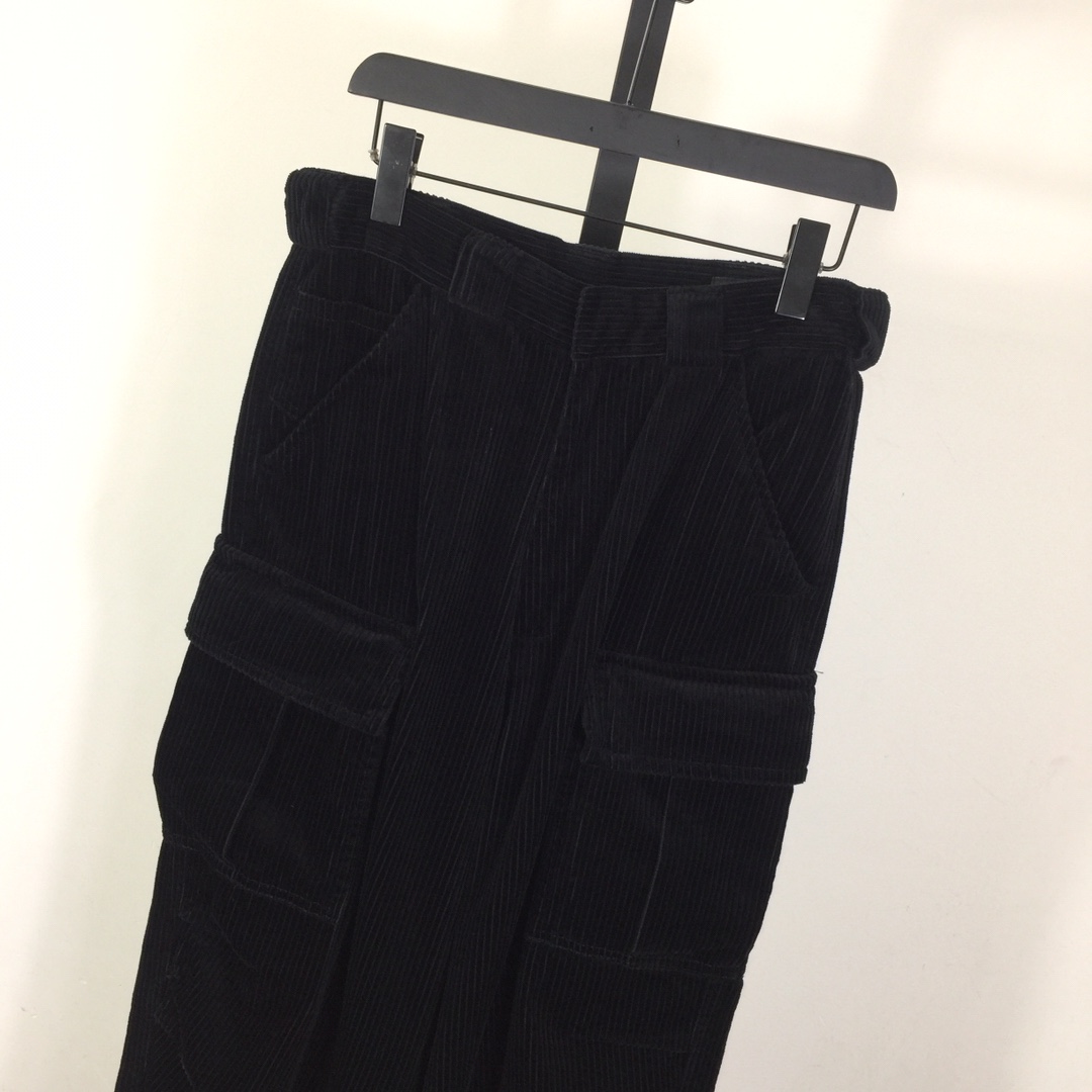 Prada Corduroy Pants With Cargo Pockets - DesignerGu