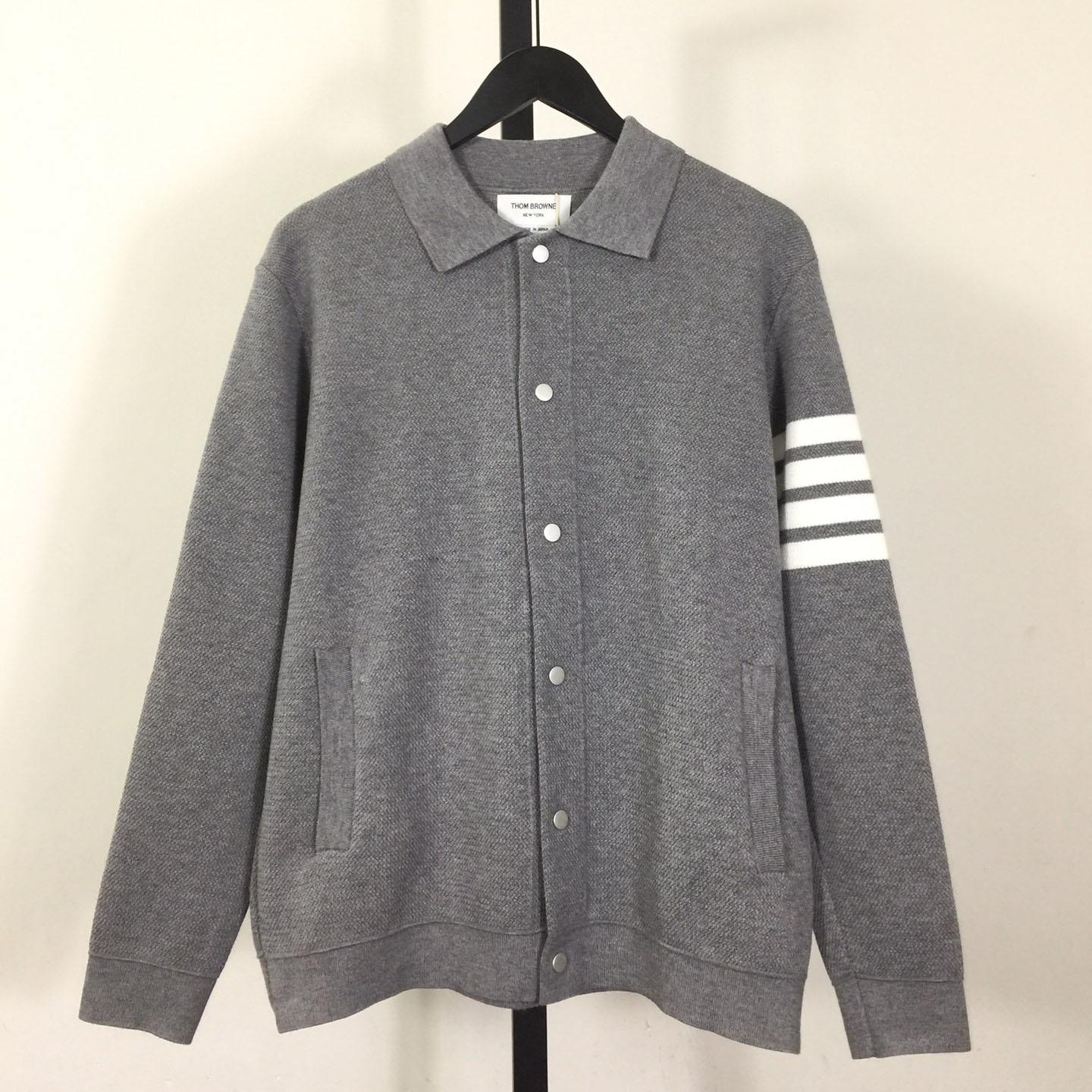 Thom Browne 4-Bar Knit Cardigan - DesignerGu