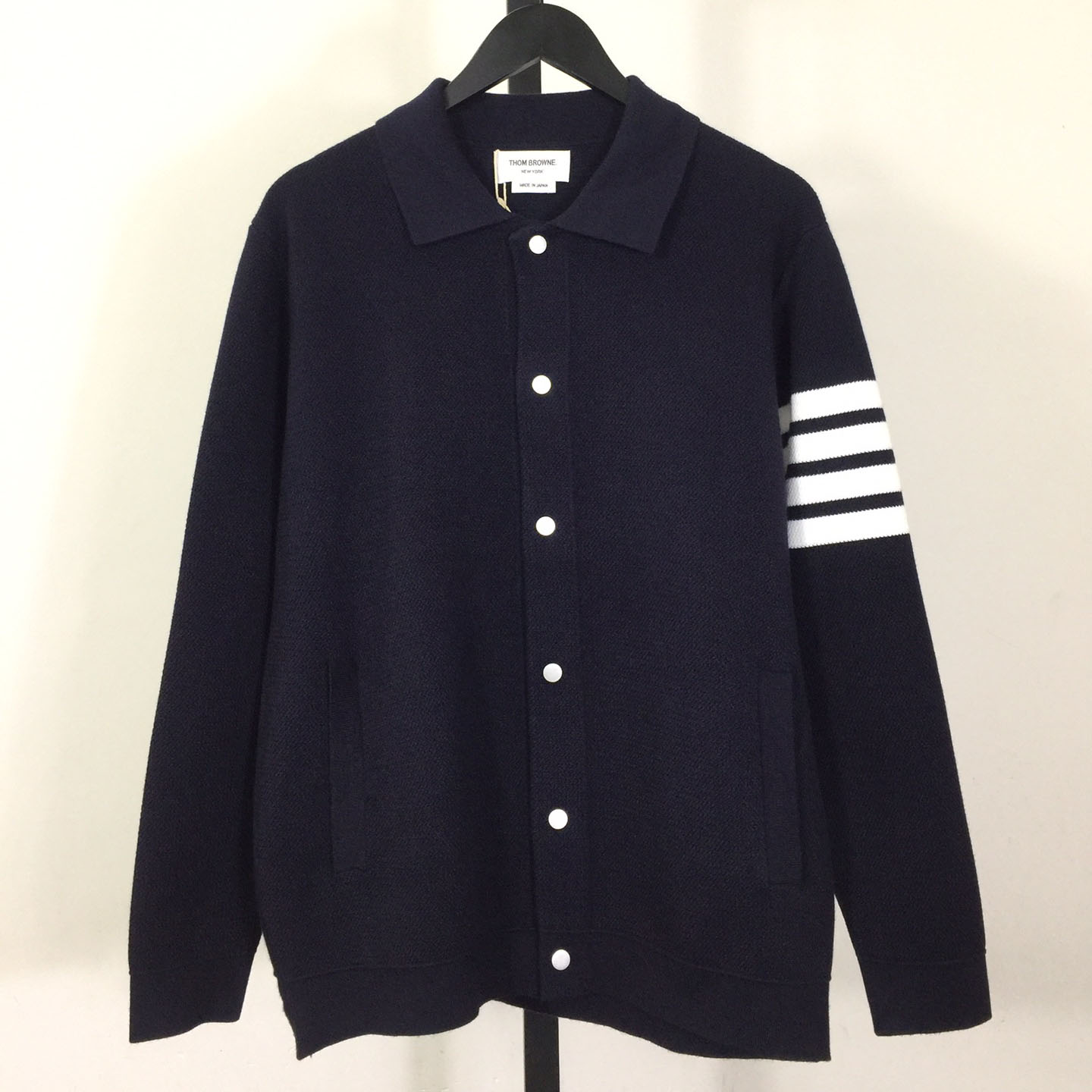 Thom Browne 4-Bar Knit Cardigan - DesignerGu