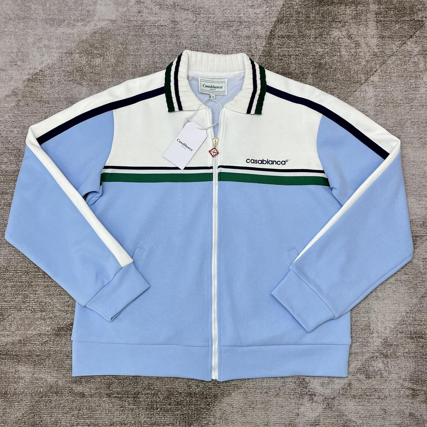 Casablanca Logo-embroidered Panelled Track Jacket   c880 - DesignerGu