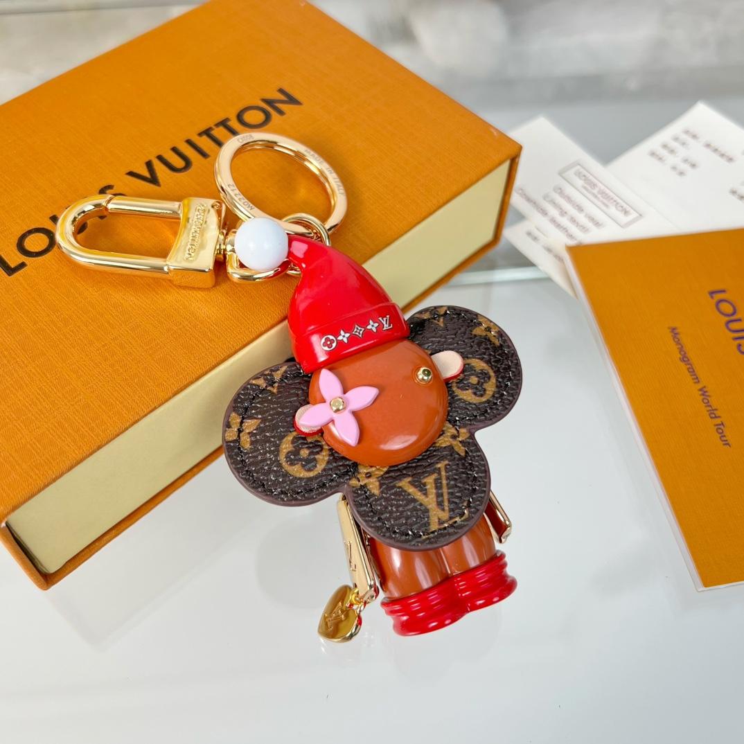 Louis Vuitton Vivienne Xmas Bag Charm And Key Holder   - DesignerGu