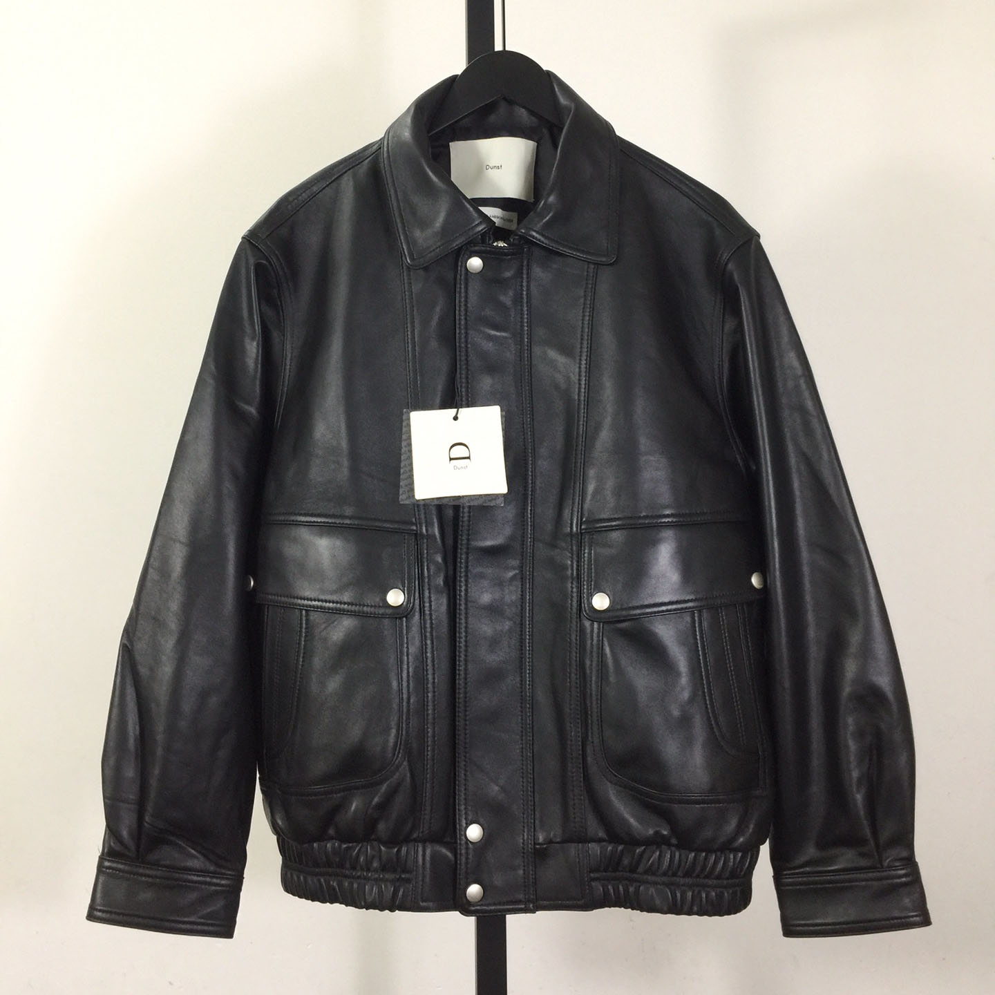 Dunst Relaxed Fit Leather Jacket - DesignerGu