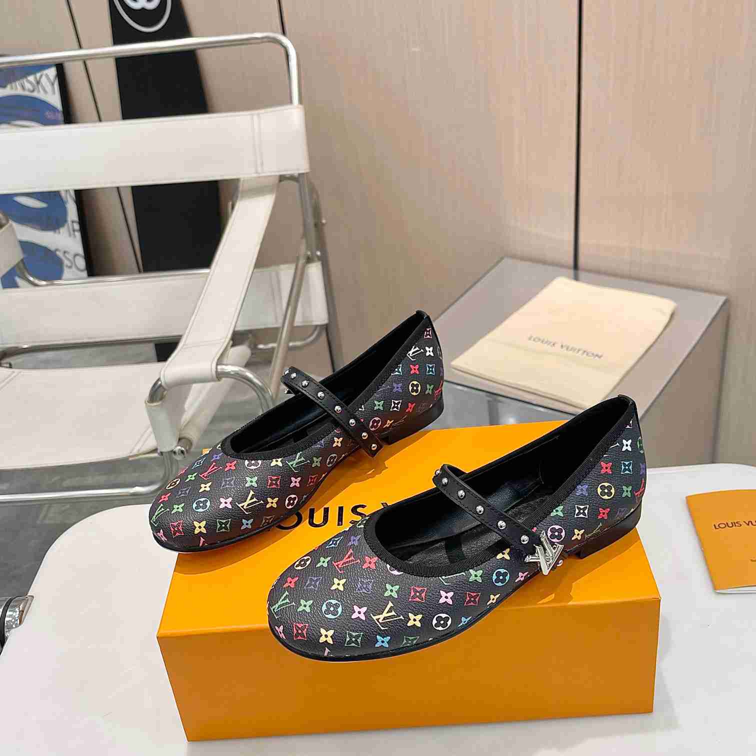 Louis Vuitton LV x TM Romy Flat Ballerina   - DesignerGu