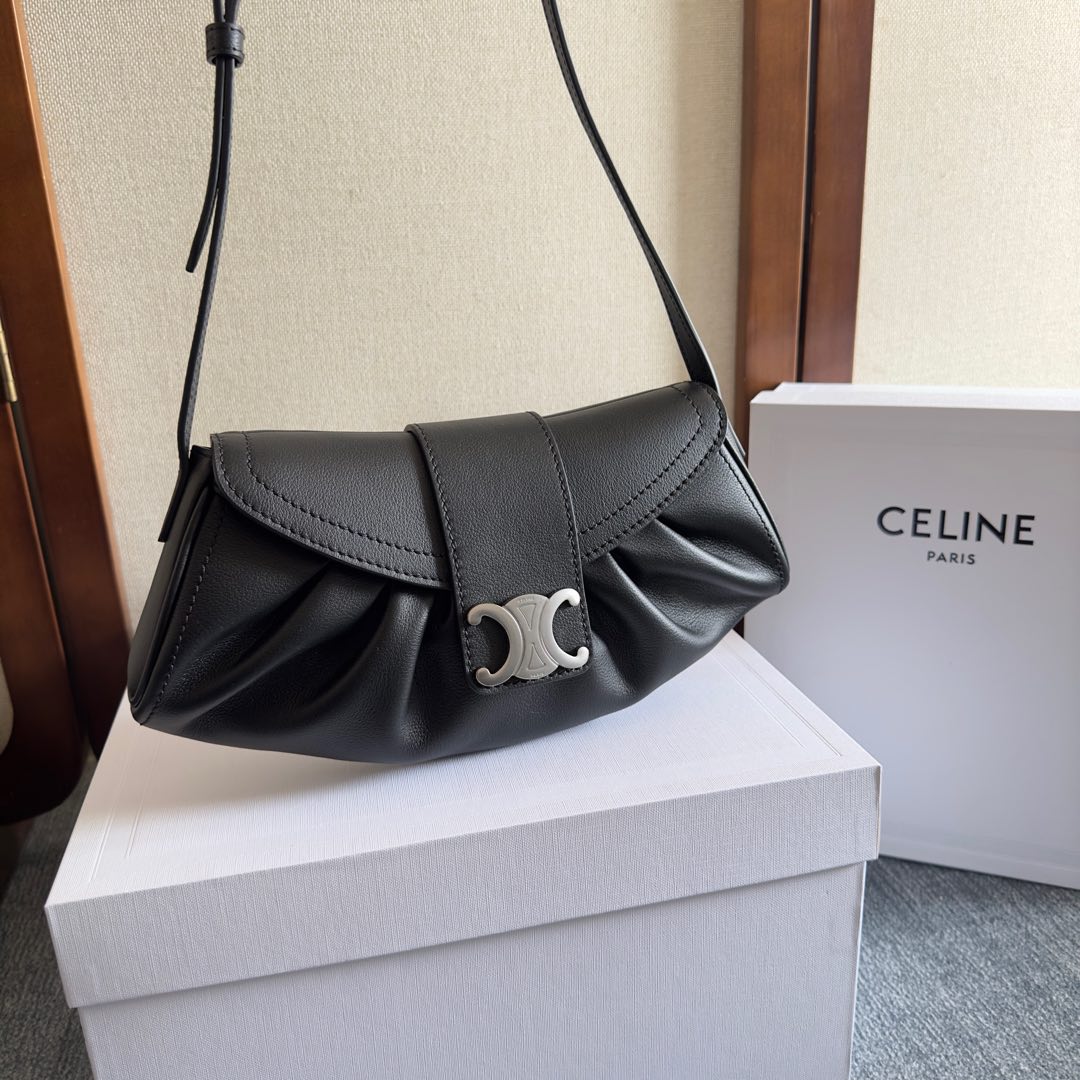 Celine Teen Celine Polly In Supple Calfskin - DesignerGu