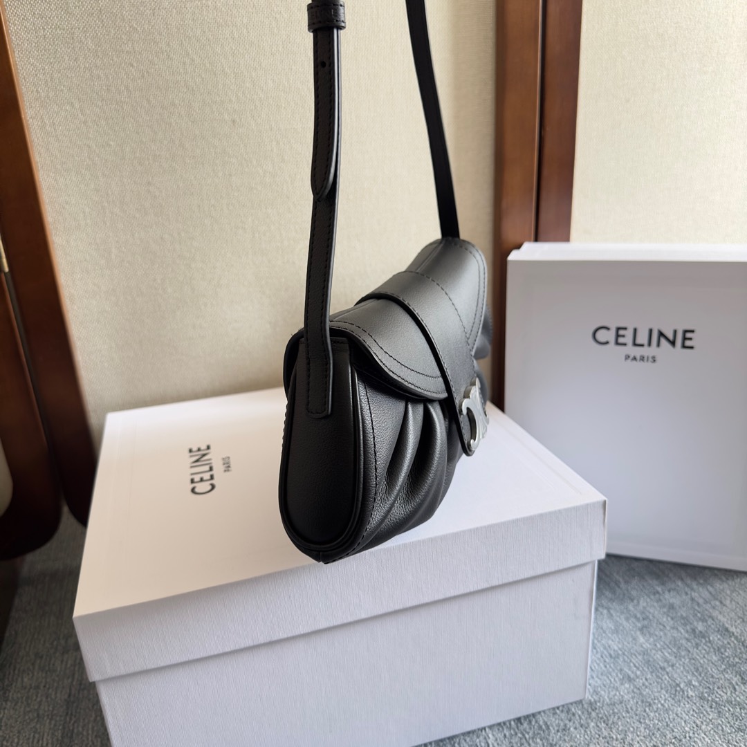 Celine Teen Celine Polly In Supple Calfskin - DesignerGu