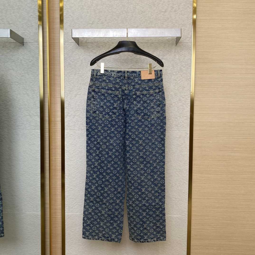 Louis Vuitton Monogram Denim Tailored Pants    1AGIV1 - DesignerGu