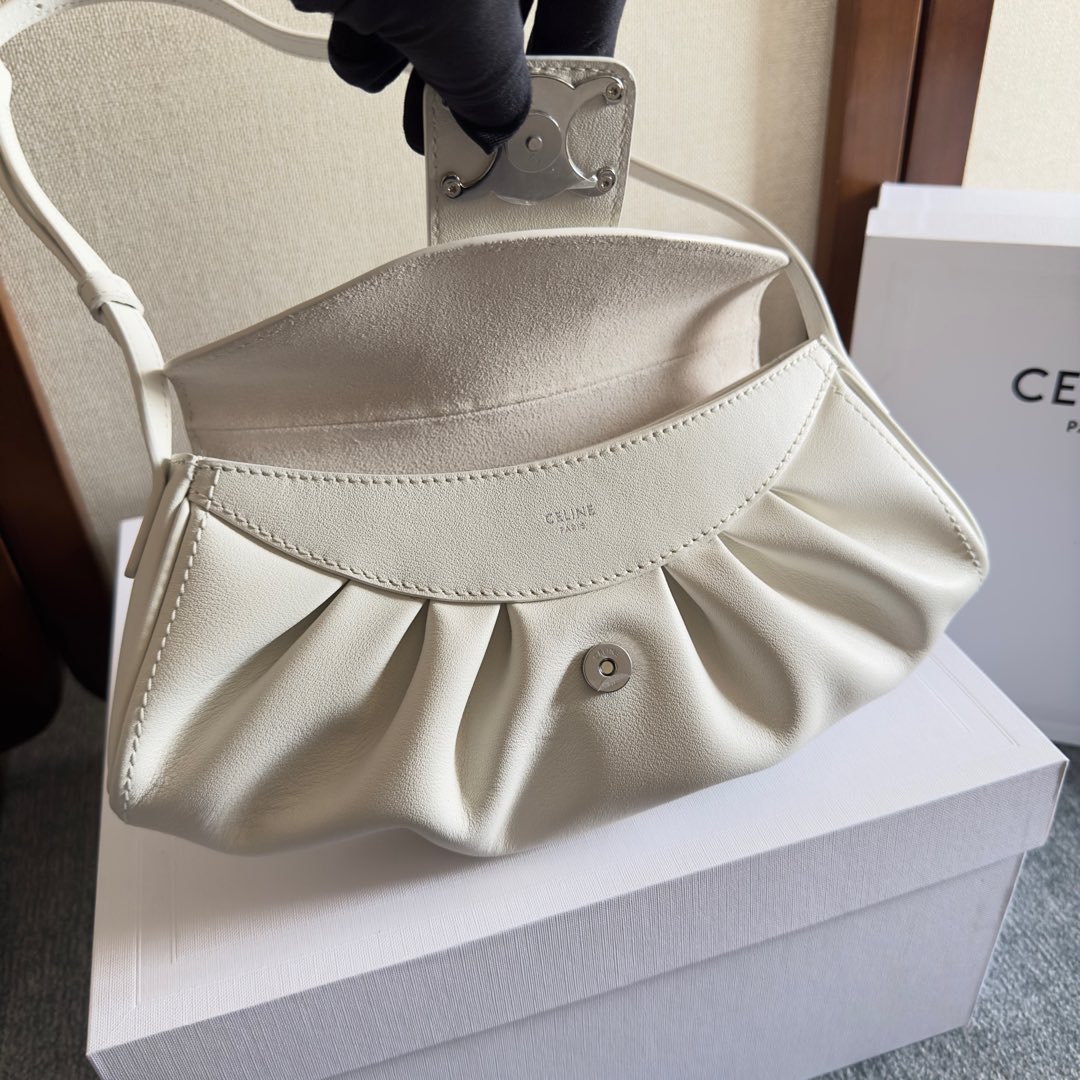 Celine Teen Celine Polly In Supple Calfskin - DesignerGu