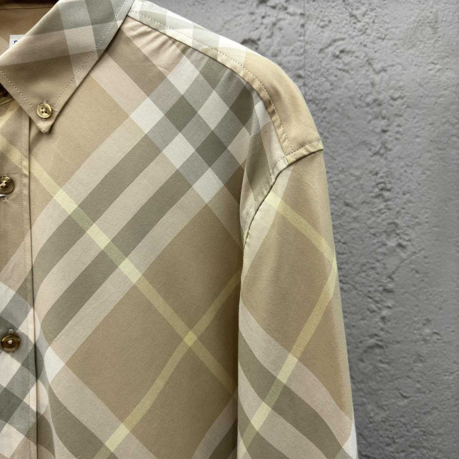 Burberry Vintage-check Cotton Shirt - DesignerGu