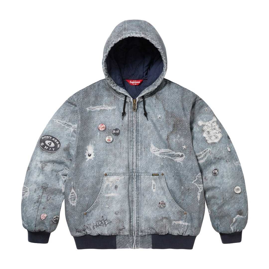 Supreme HJR Trompe L'oeil Hooded Work Jacket - DesignerGu