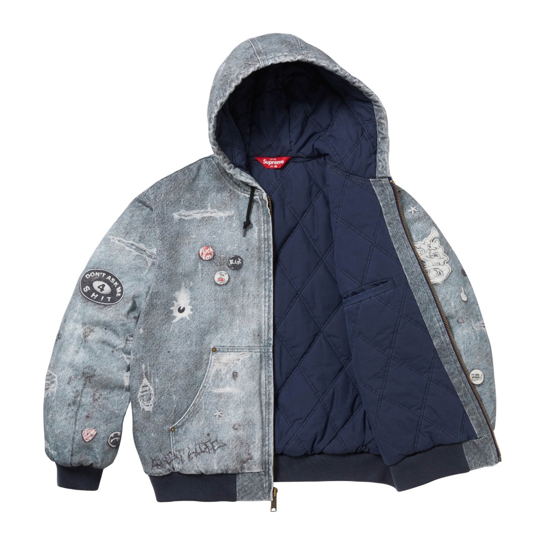 Supreme HJR Trompe L'oeil Hooded Work Jacket - DesignerGu