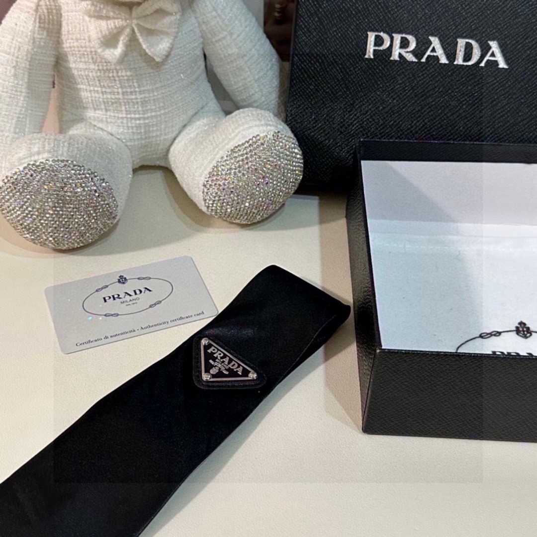 Prada Prada Logo Tie - DesignerGu