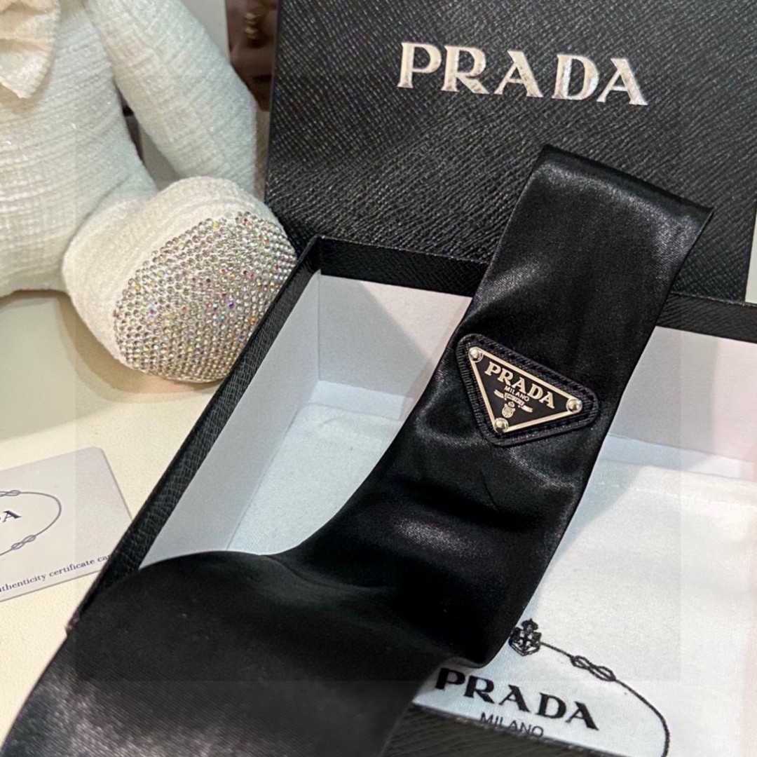 Prada Prada Logo Tie - DesignerGu