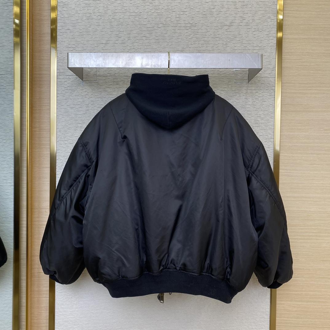 Balenciaga Bomber In Black  - DesignerGu