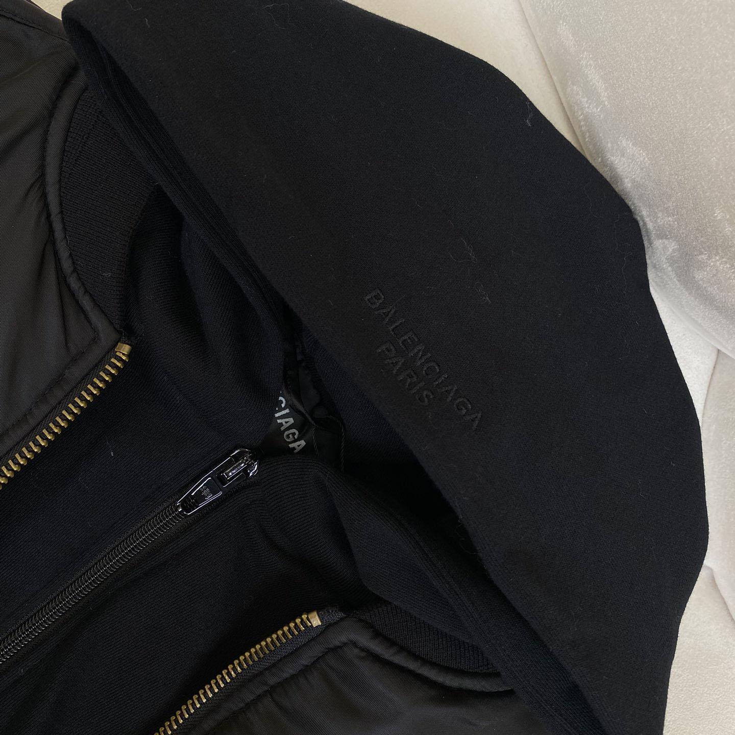 Balenciaga Bomber In Black  - DesignerGu