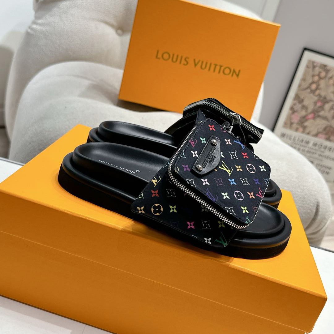 Louis Vuitton LV x TM Pool Pillow Flat Comfort Mule   1AGVRF - DesignerGu