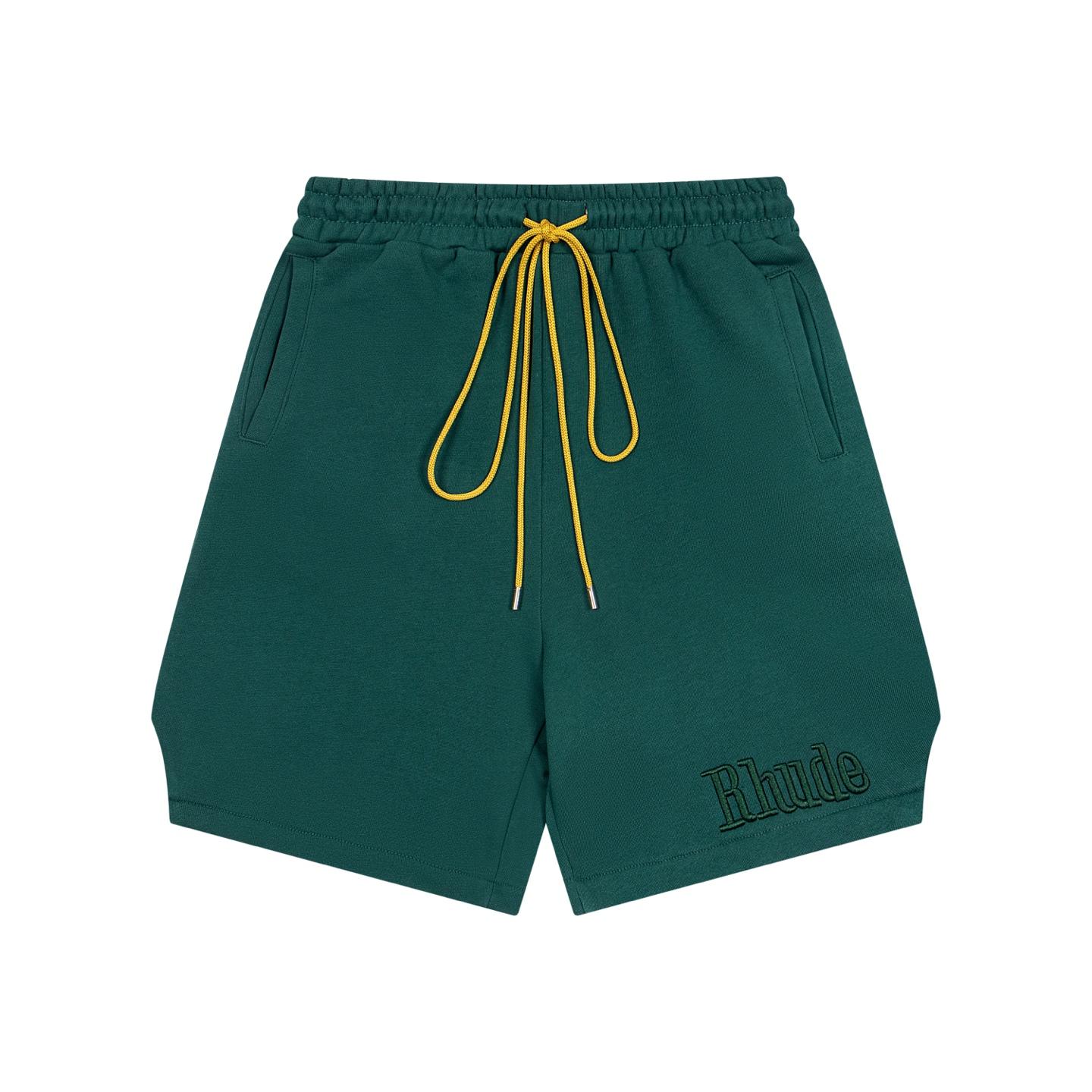 Rhude Embroidered Twill Logo Short - DesignerGu