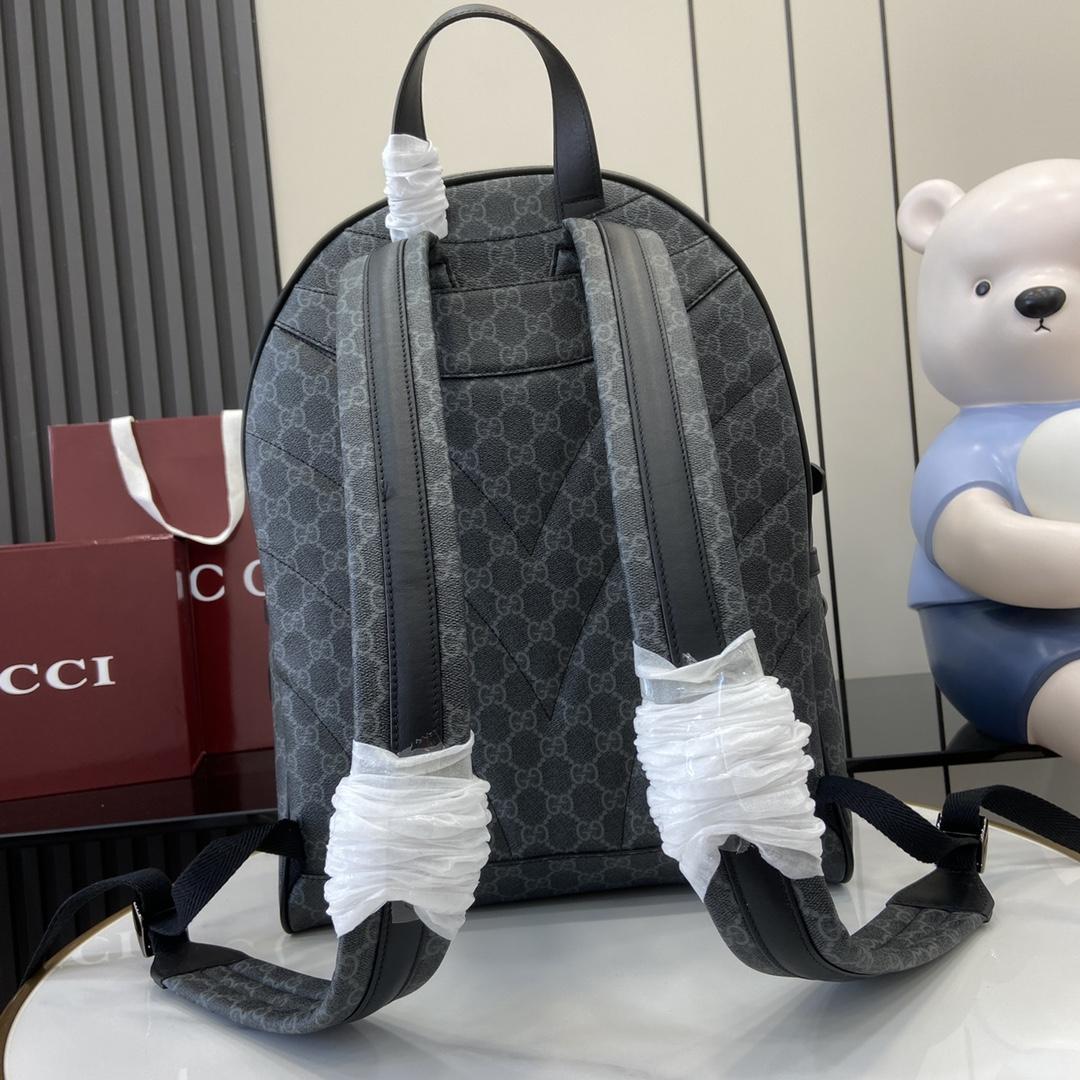 Gucci GG Emblem Medium Backpack  - DesignerGu