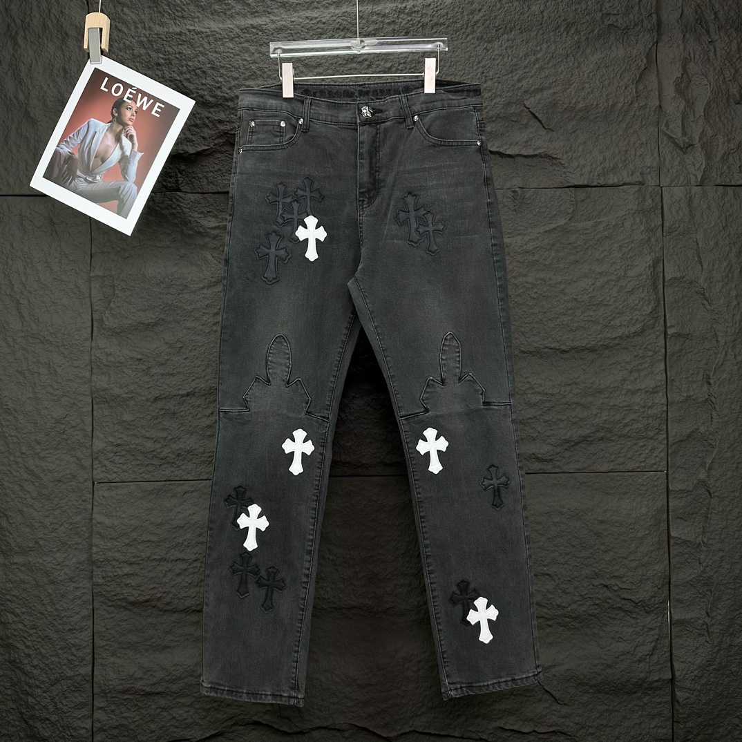 Chrome Hearts Straight Leg Jeans - DesignerGu