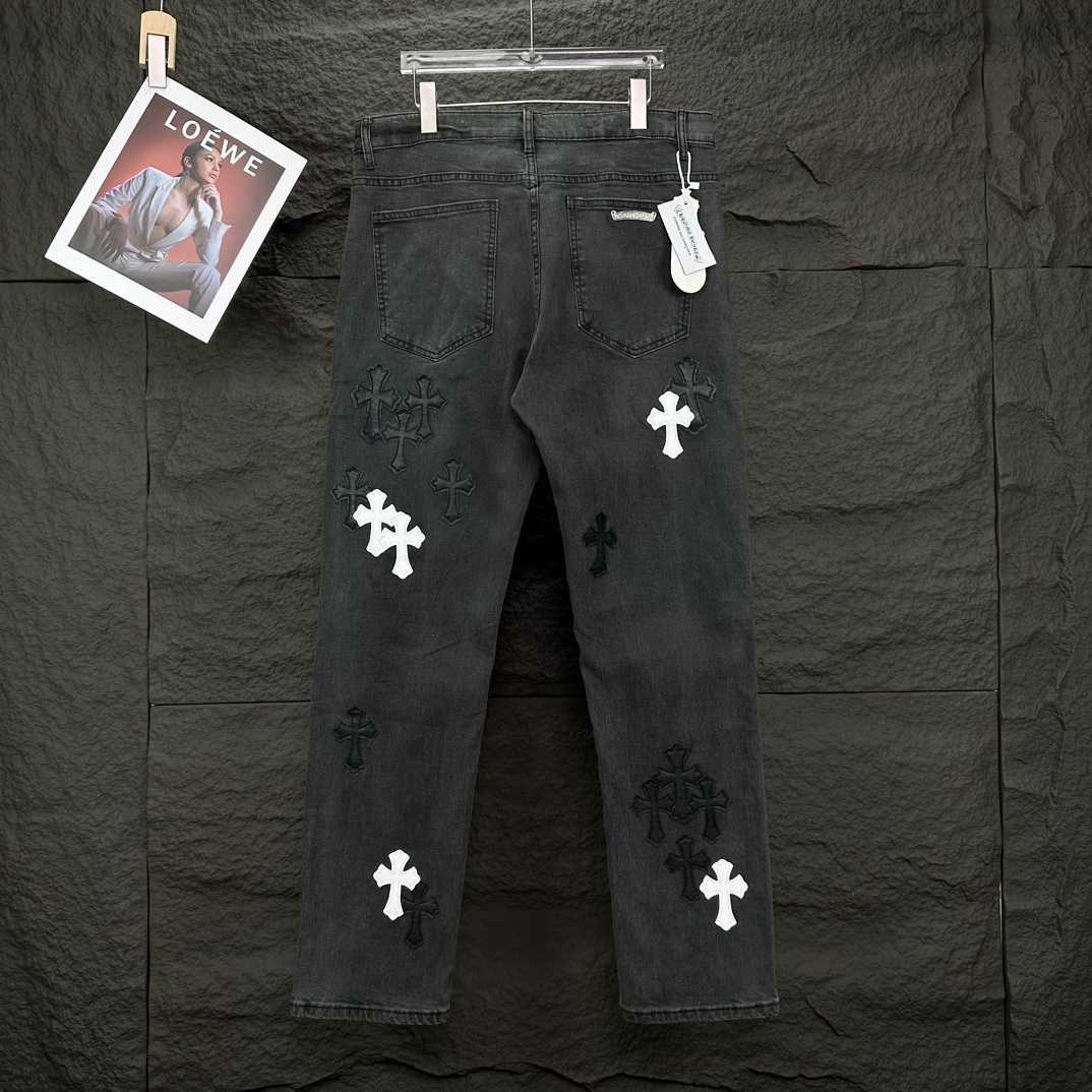 Chrome Hearts Straight Leg Jeans - DesignerGu