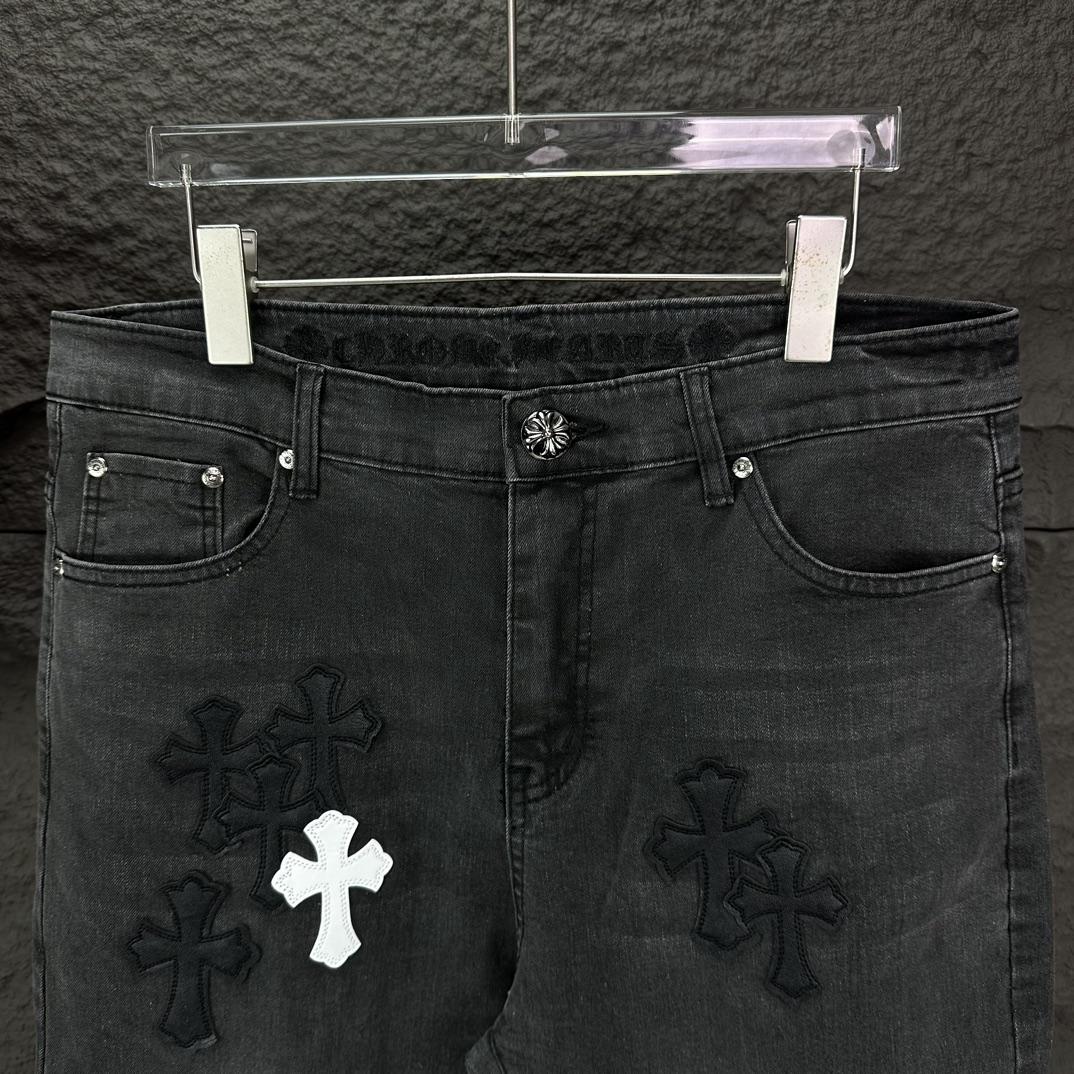 Chrome Hearts Straight Leg Jeans - DesignerGu