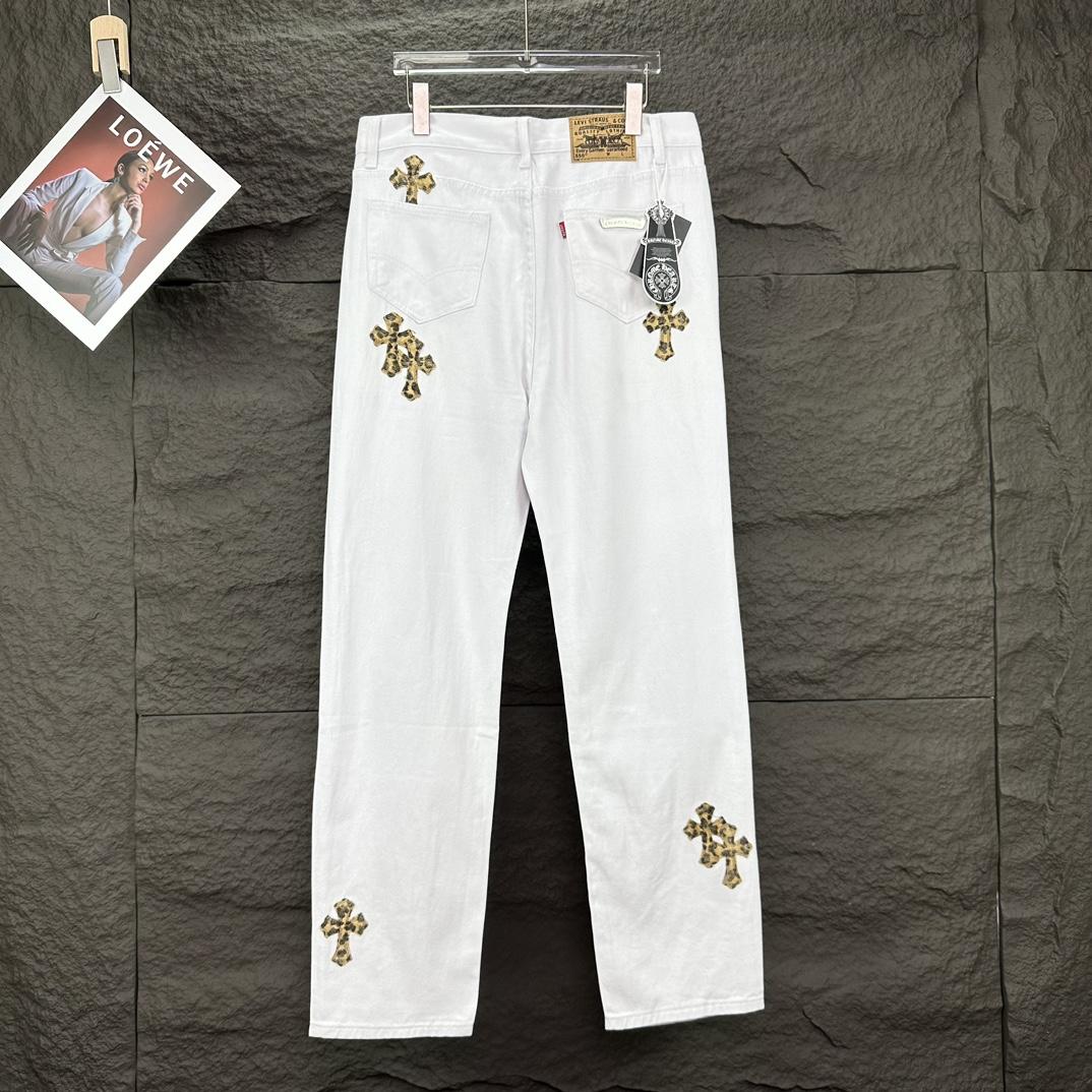 Chrome Hearts Straight Leg Jeans - DesignerGu