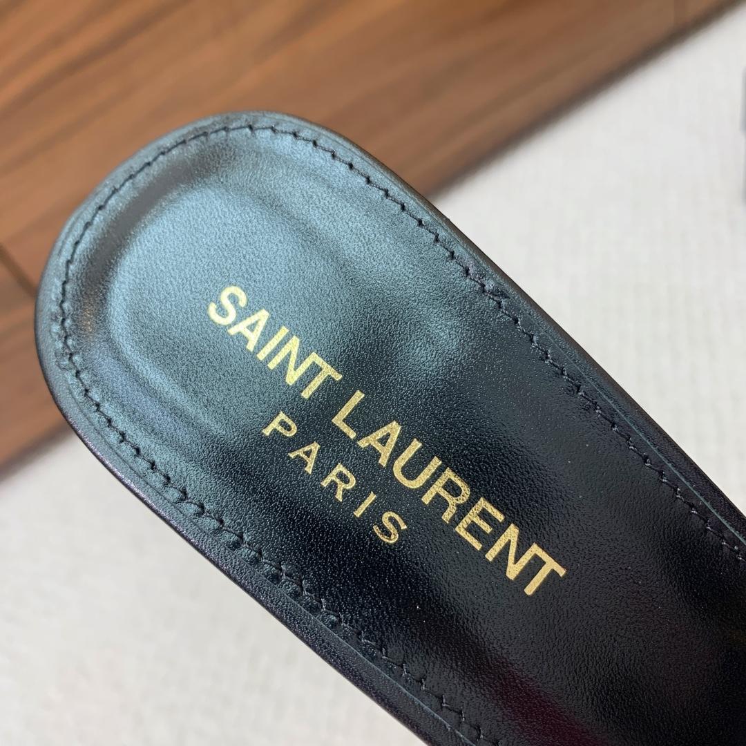 Saint Laurent Babylone Mules In Smooth Leather  - DesignerGu