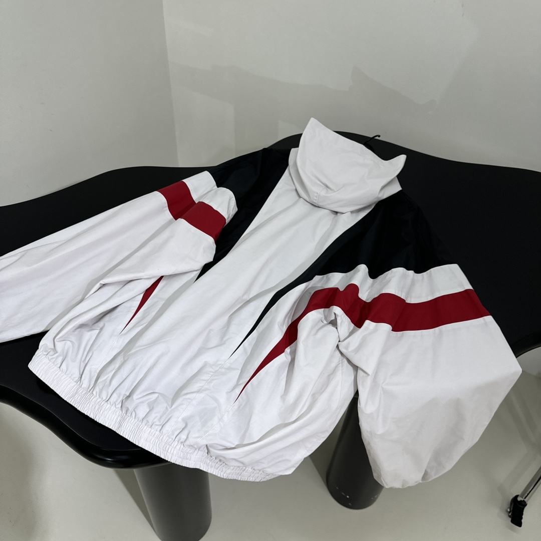 Balenciaga 3B Sports Icon Pull-Over Tracksuit Jacket - DesignerGu