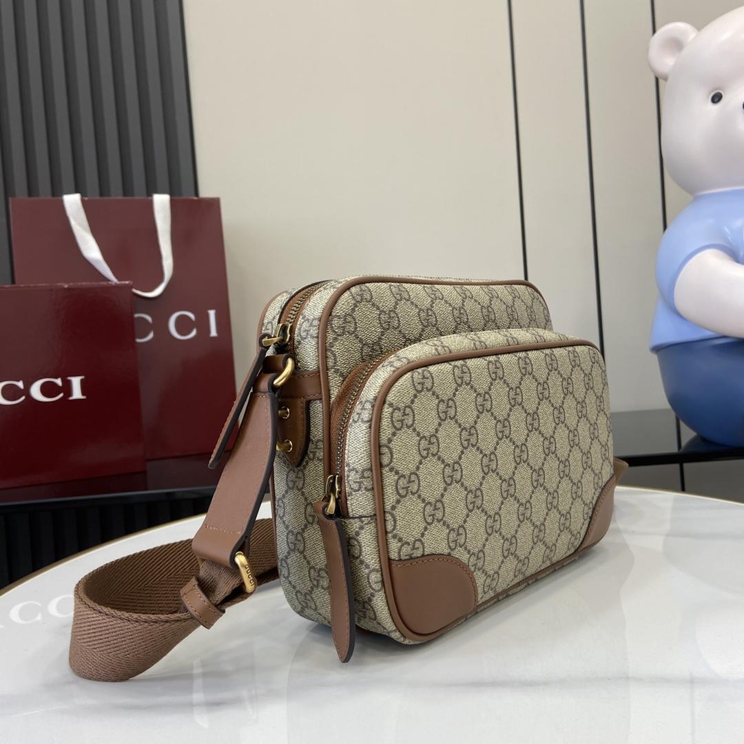 Gucci GG Emblem Medium Crossbody Bag - DesignerGu