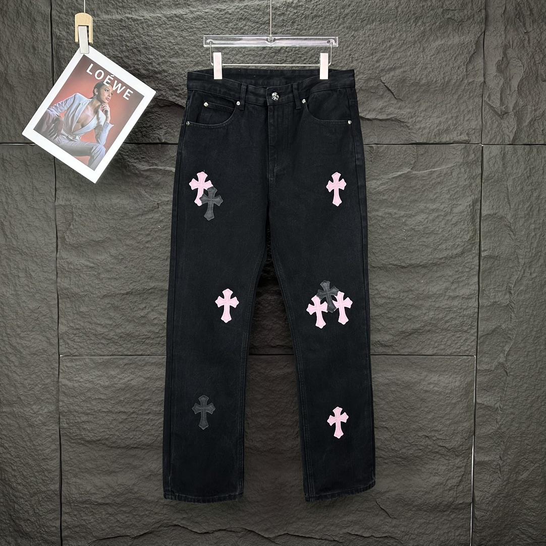 Chrome Hearts Straight Leg Jeans - DesignerGu