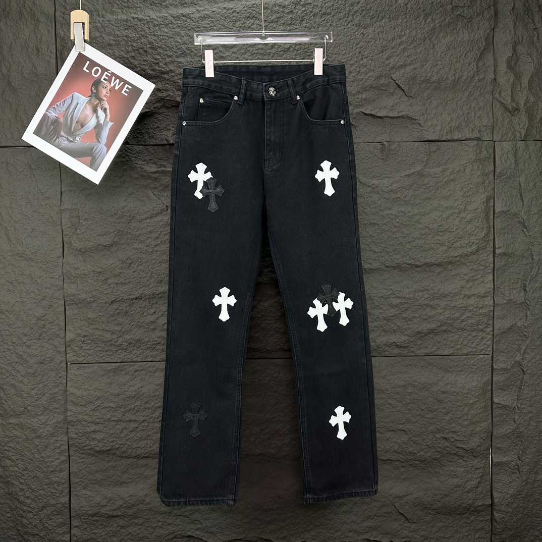 Chrome Hearts Straight Leg Jeans - DesignerGu