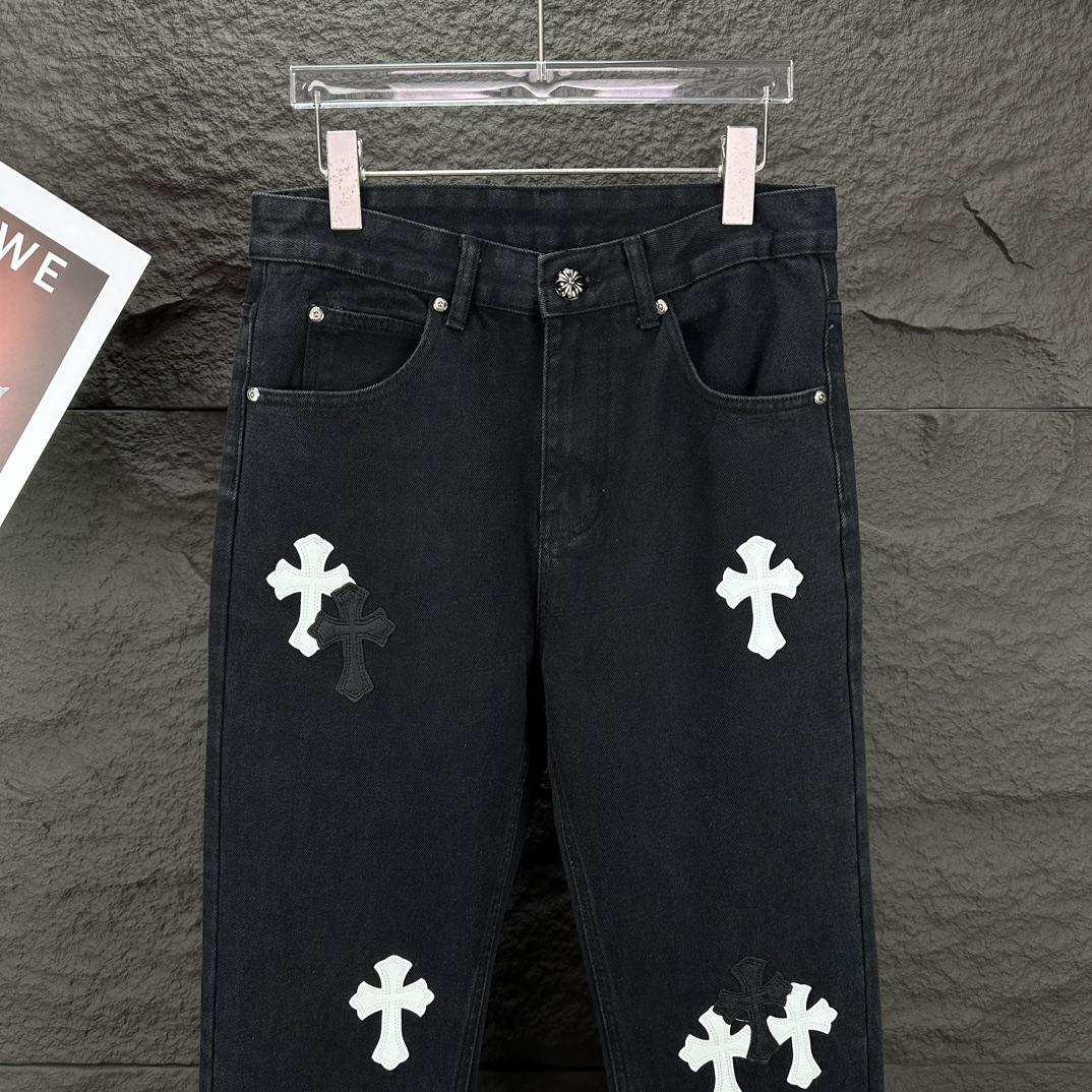 Chrome Hearts Straight Leg Jeans - DesignerGu