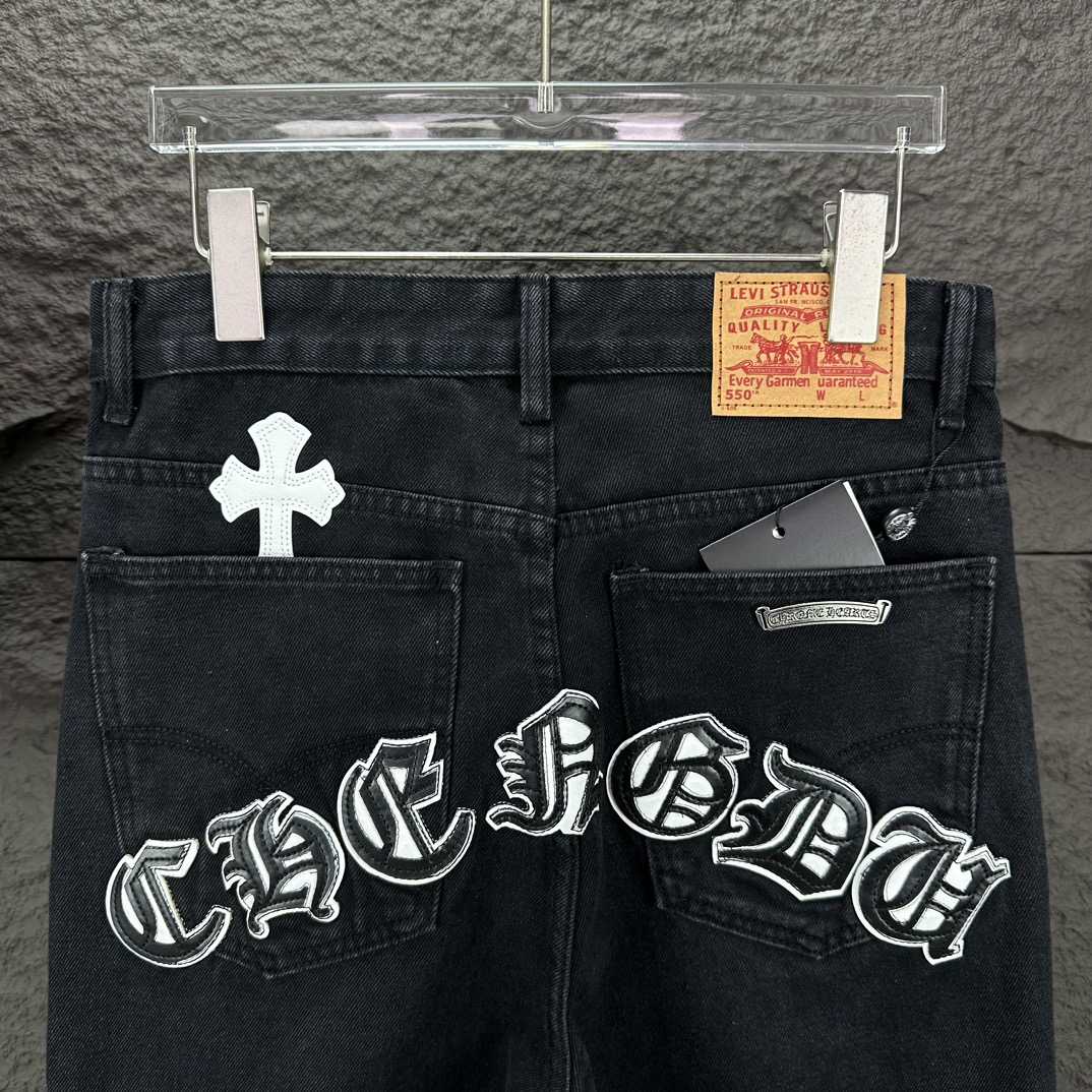 Chrome Hearts Straight Leg Jeans - DesignerGu