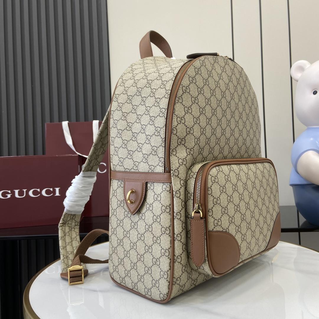 Gucci GG Emblem Medium Backpack  - DesignerGu